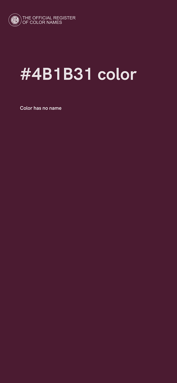#4B1B31 color image