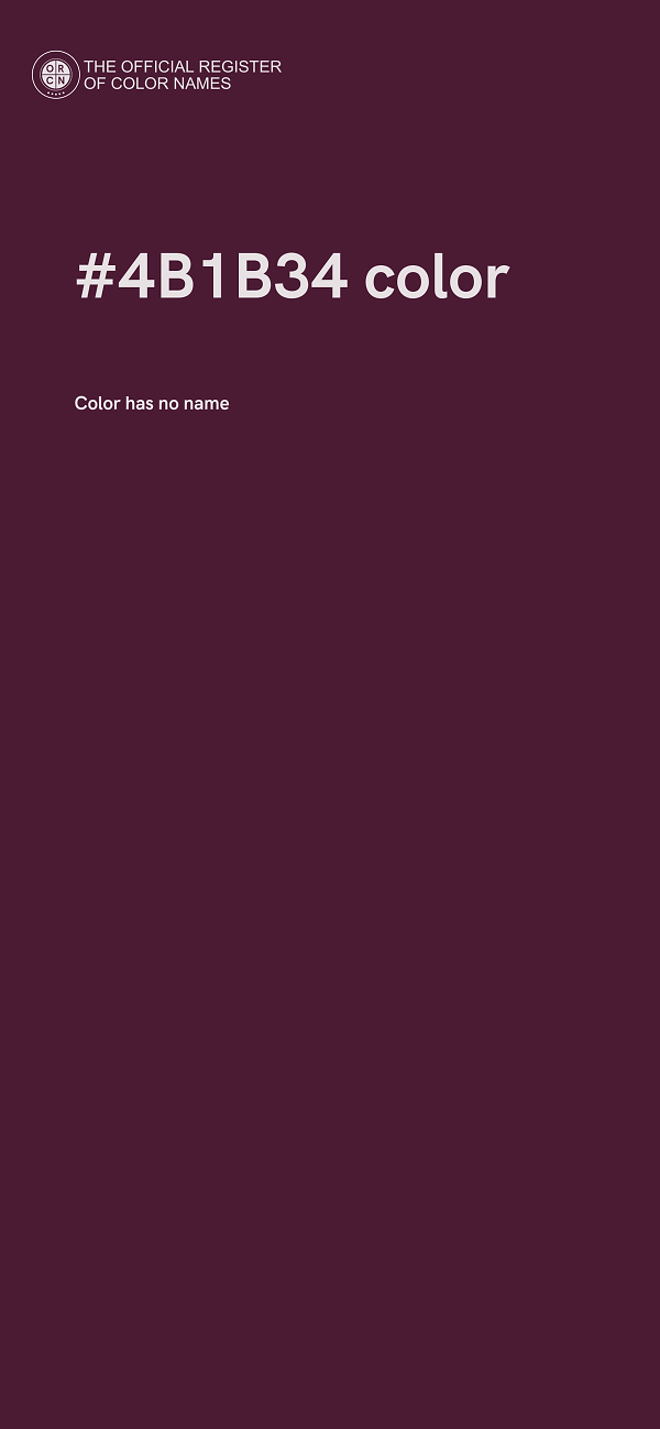 #4B1B34 color image