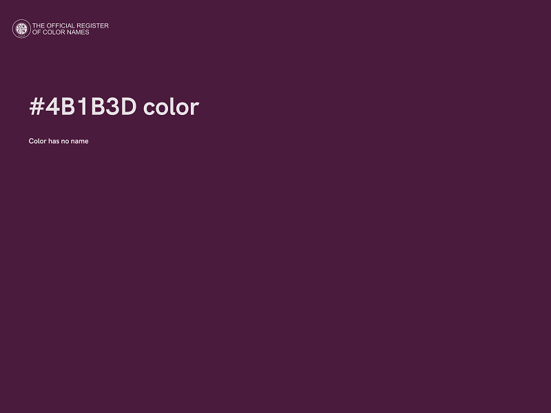 #4B1B3D color image