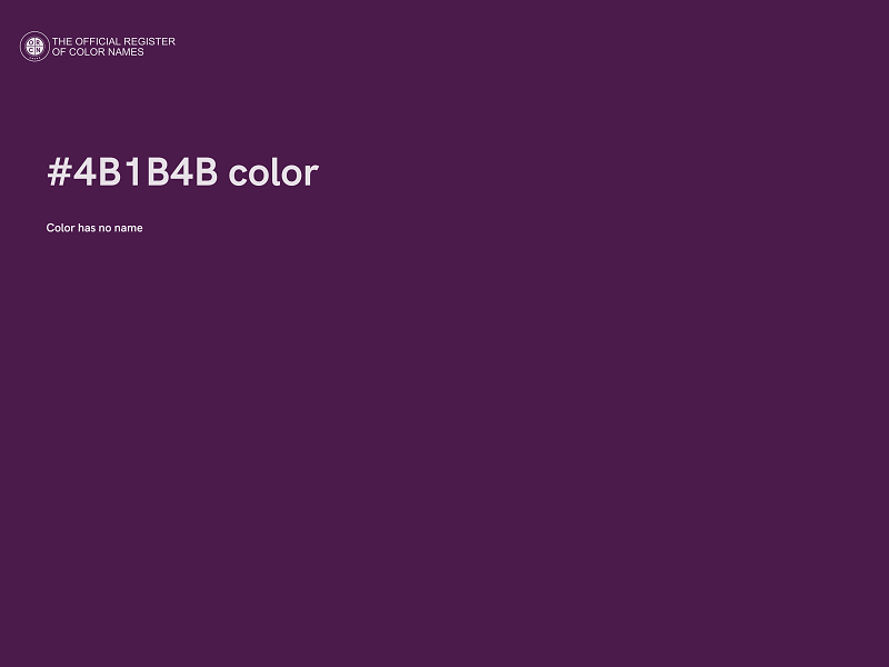 #4B1B4B color image