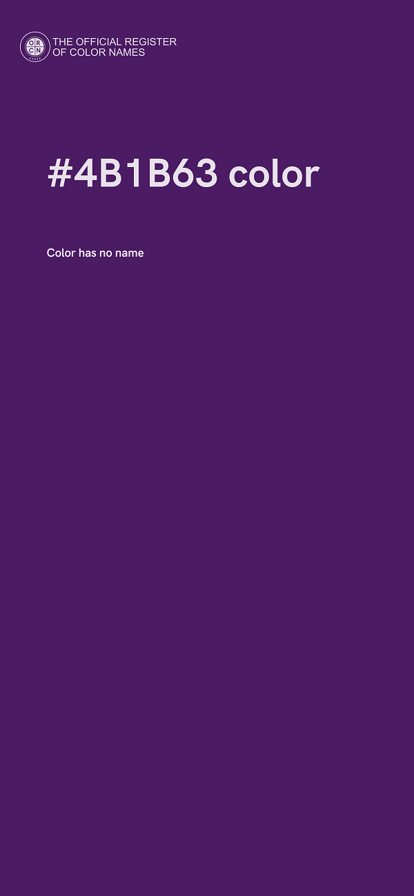 #4B1B63 color image