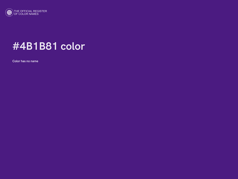 #4B1B81 color image