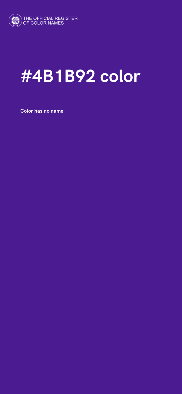 #4B1B92 color image