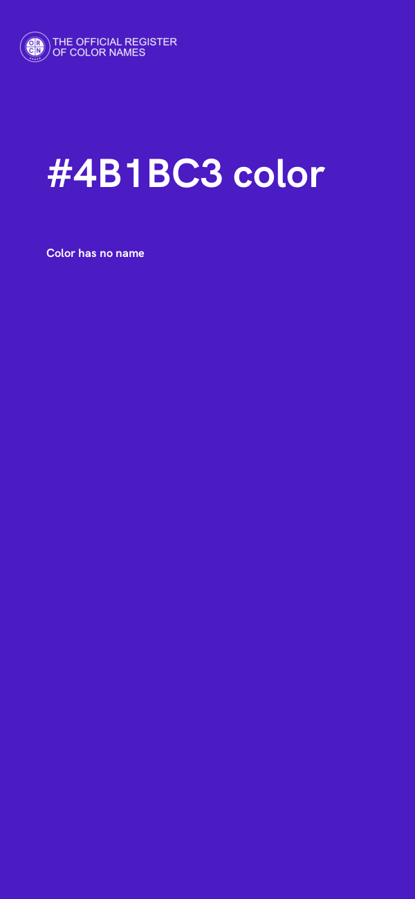 #4B1BC3 color image