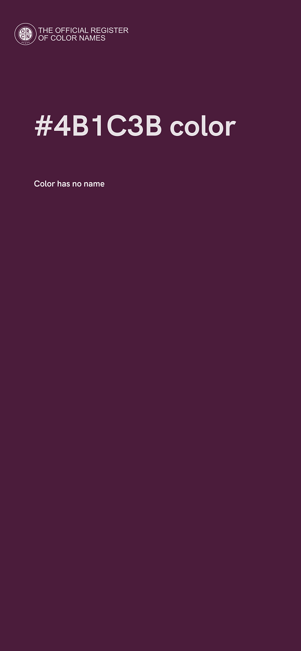 #4B1C3B color image