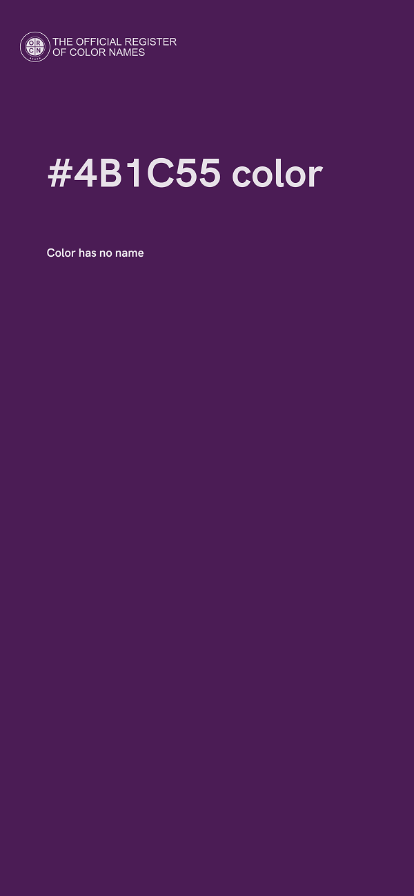 #4B1C55 color image