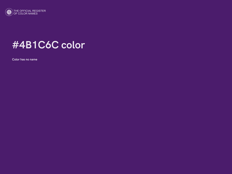 #4B1C6C color image