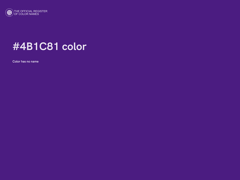 #4B1C81 color image