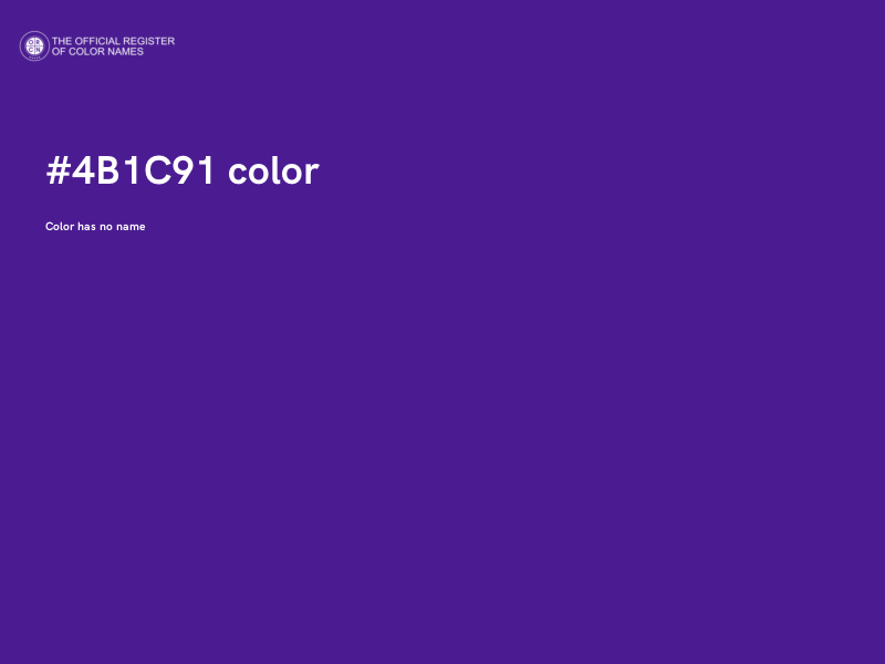 #4B1C91 color image