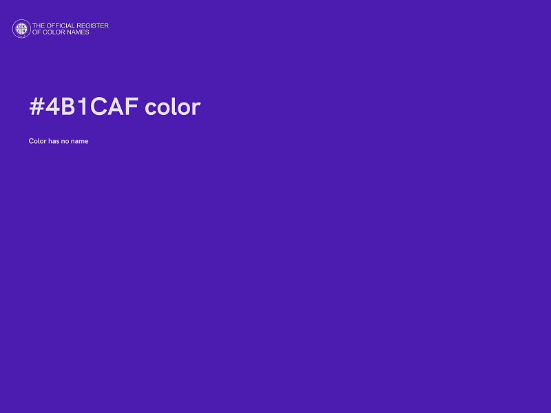 #4B1CAF color image