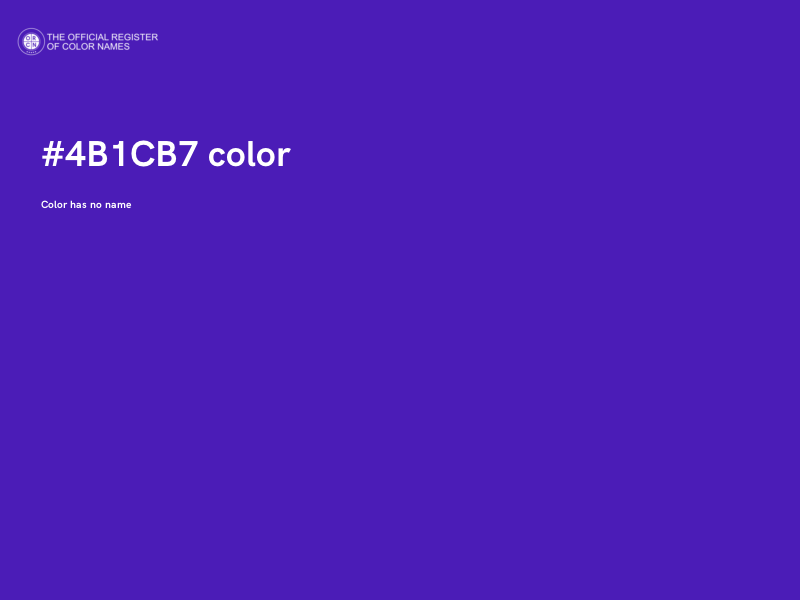 #4B1CB7 color image