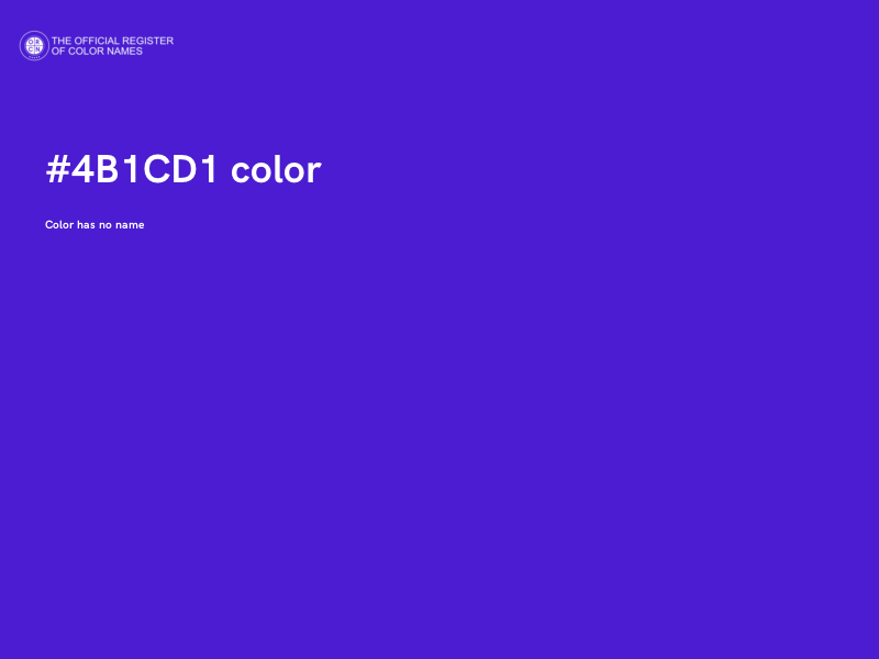 #4B1CD1 color image