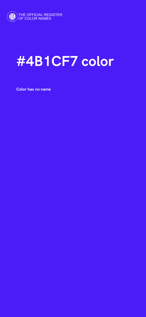 #4B1CF7 color image