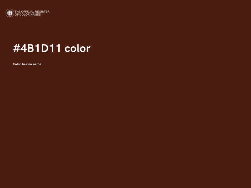 #4B1D11 color image