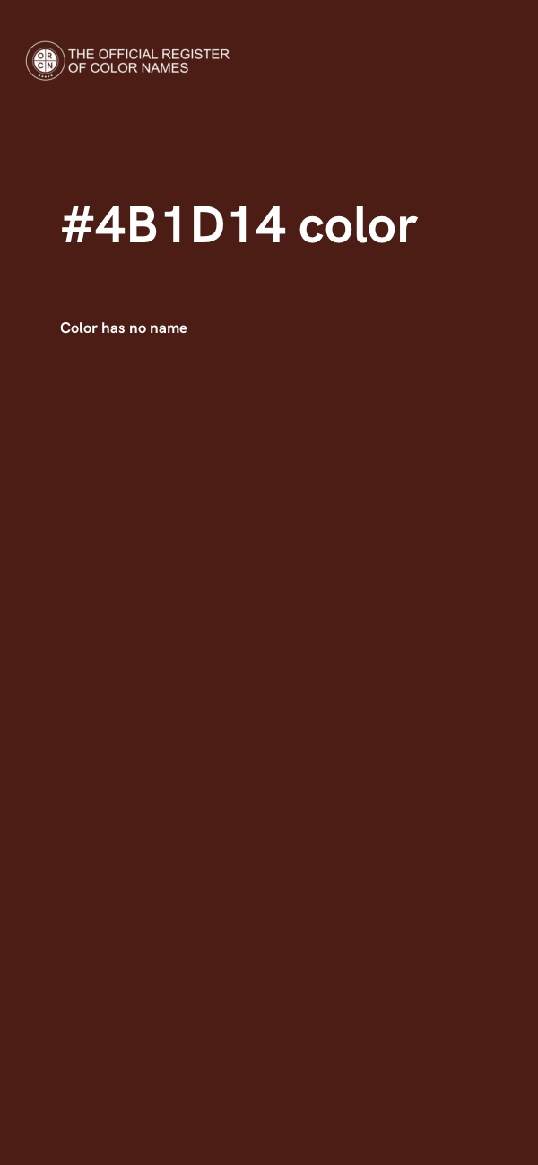 #4B1D14 color image