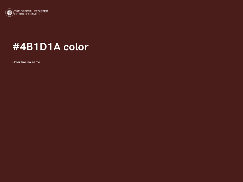 #4B1D1A color image