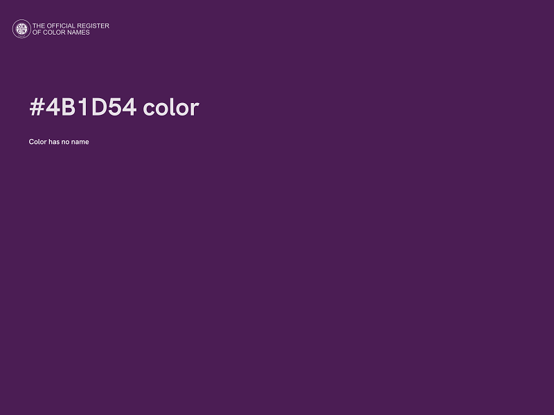 #4B1D54 color image