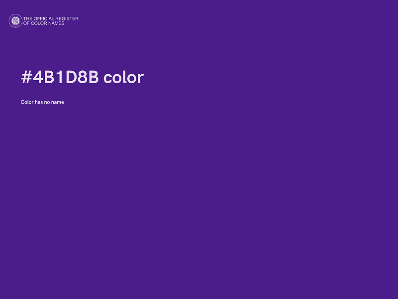 #4B1D8B color image