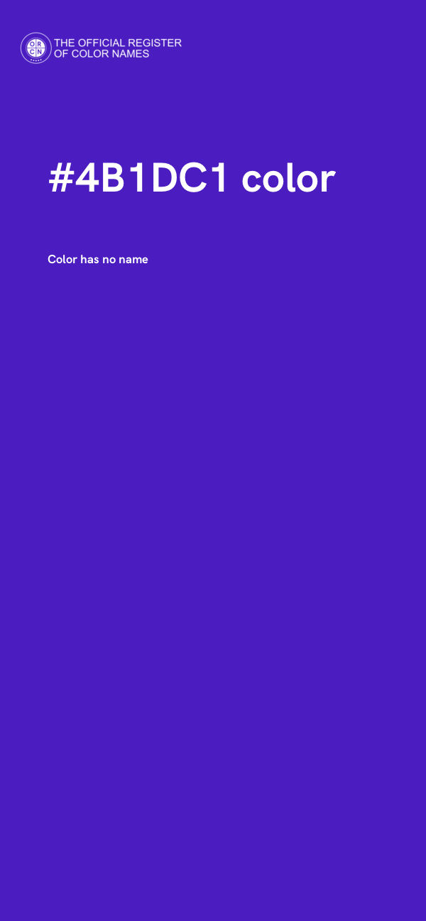 #4B1DC1 color image