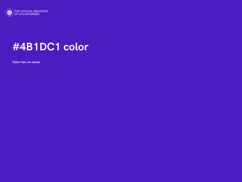#4B1DC1 color image