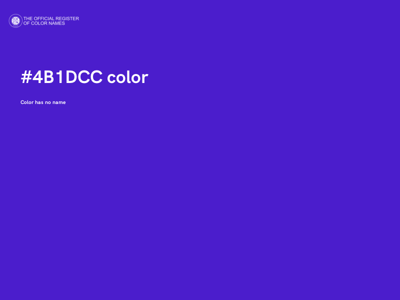 #4B1DCC color image