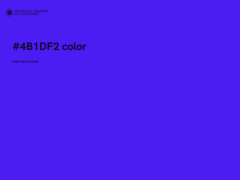 #4B1DF2 color image