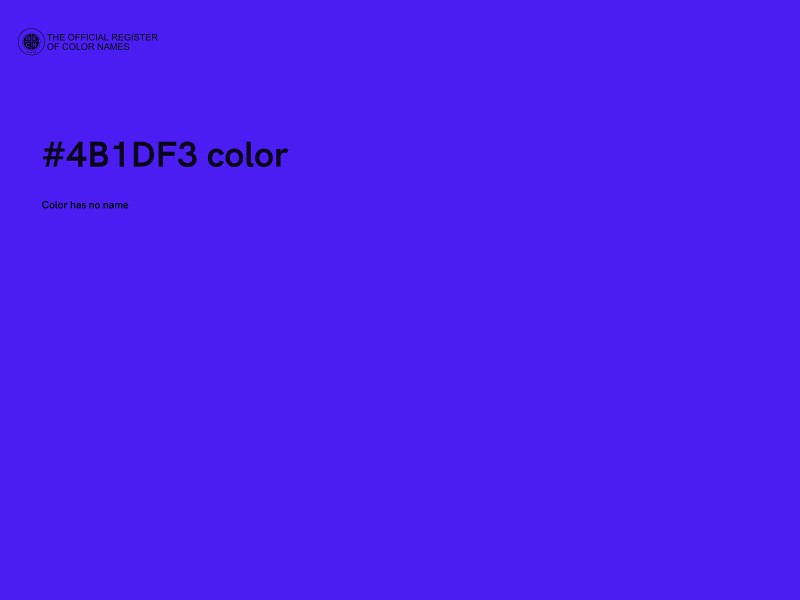 #4B1DF3 color image