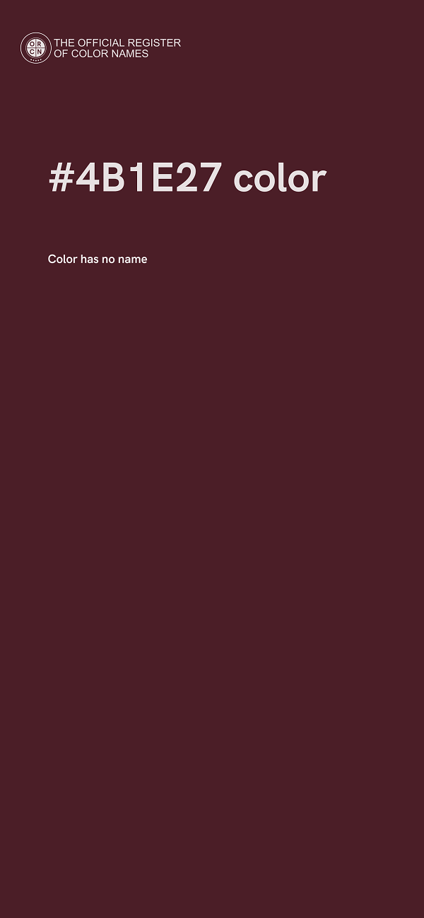 #4B1E27 color image