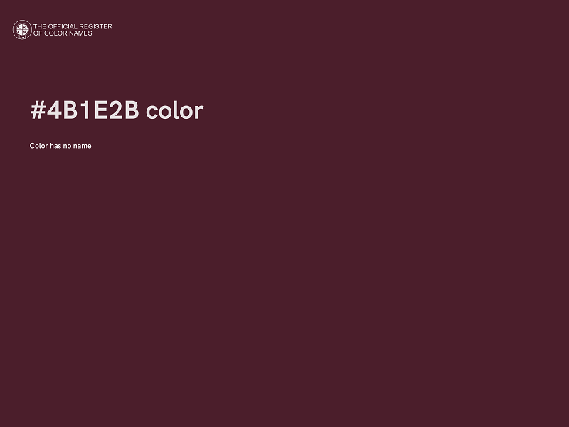 #4B1E2B color image