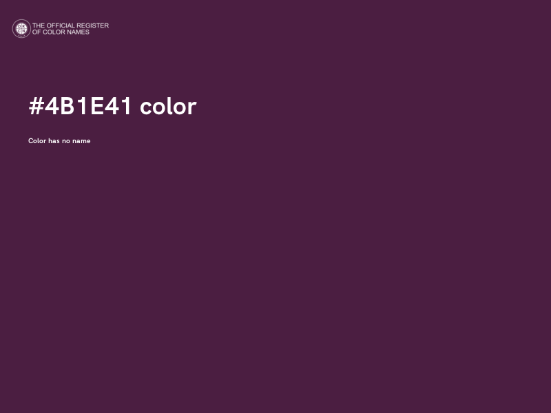 #4B1E41 color image