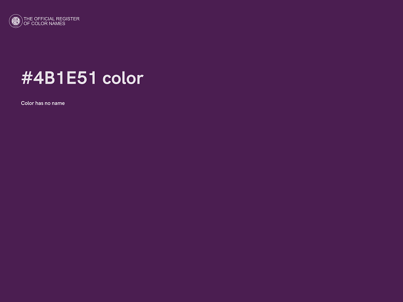 #4B1E51 color image