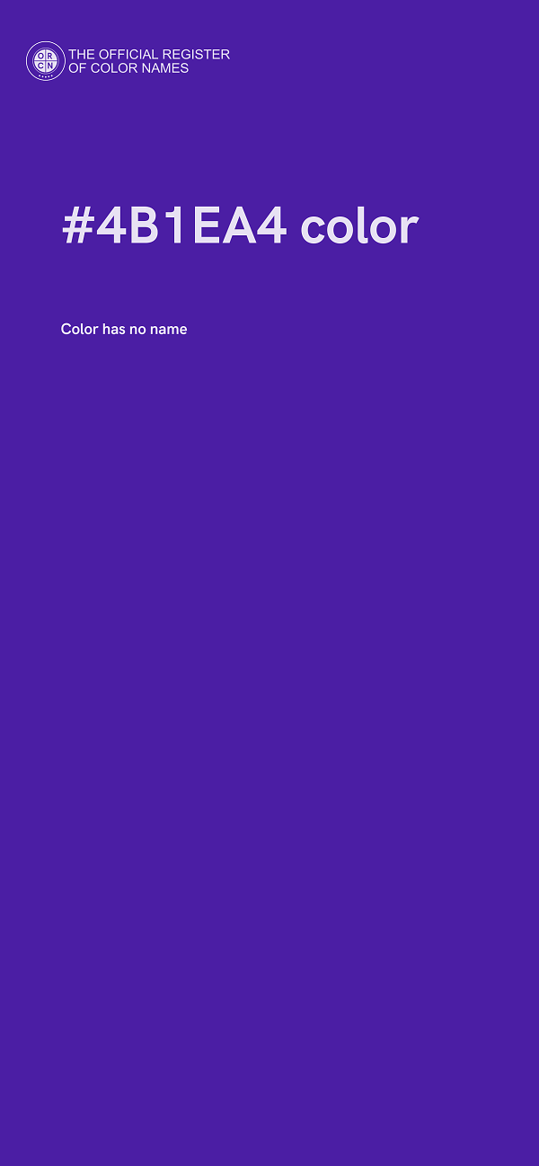#4B1EA4 color image