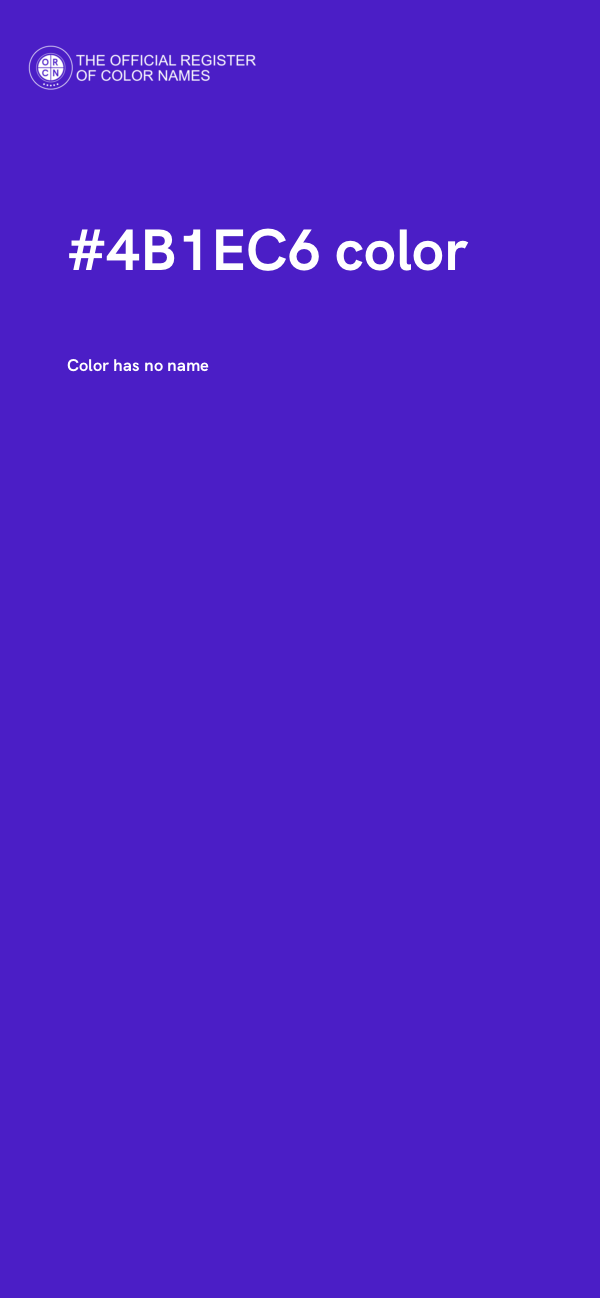 #4B1EC6 color image