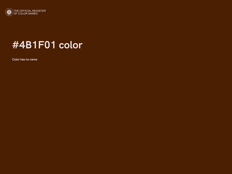 #4B1F01 color image