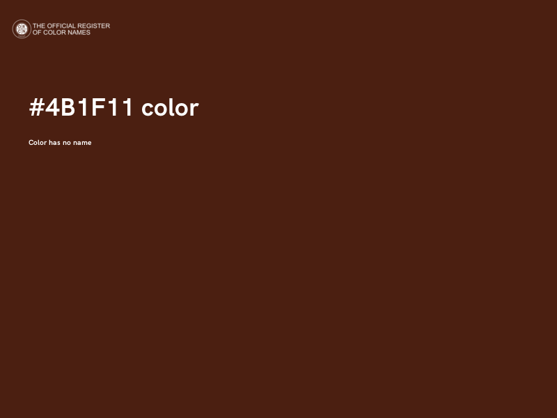 #4B1F11 color image