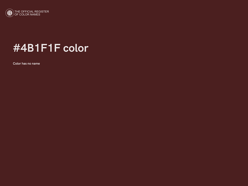 #4B1F1F color image