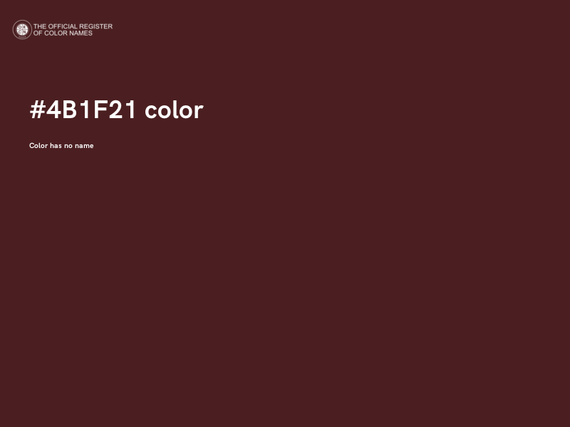 #4B1F21 color image