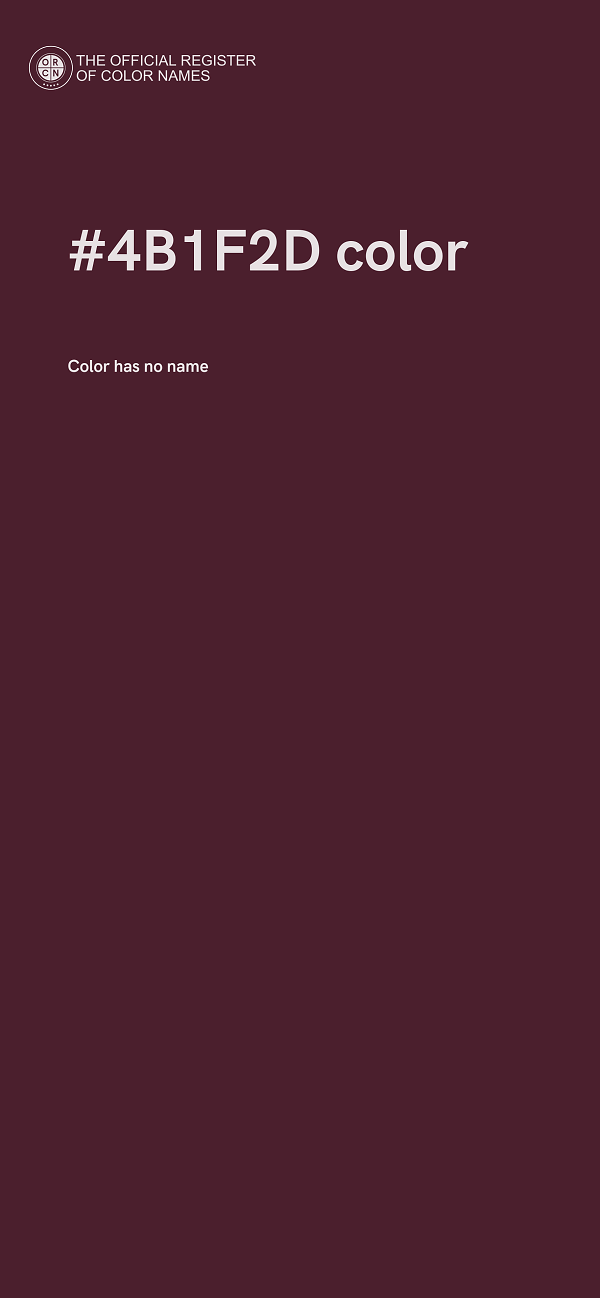 #4B1F2D color image
