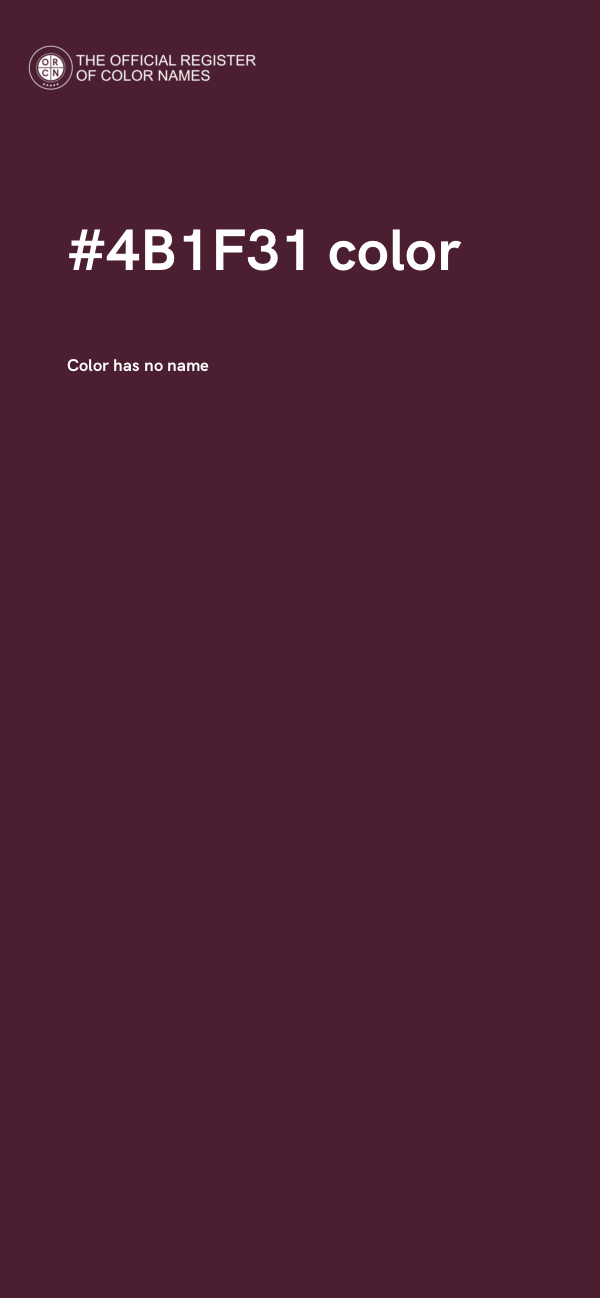 #4B1F31 color image
