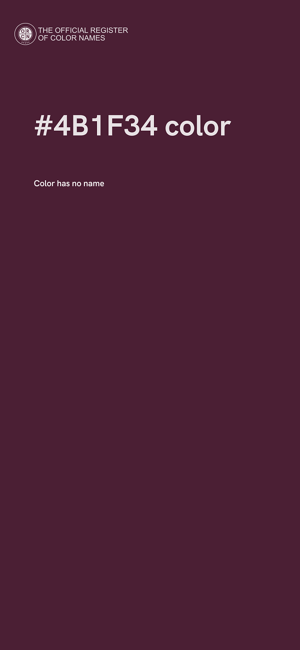 #4B1F34 color image