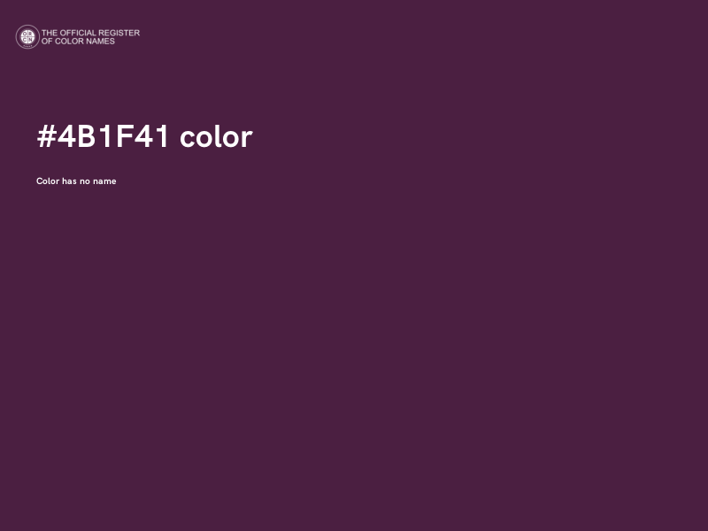 #4B1F41 color image