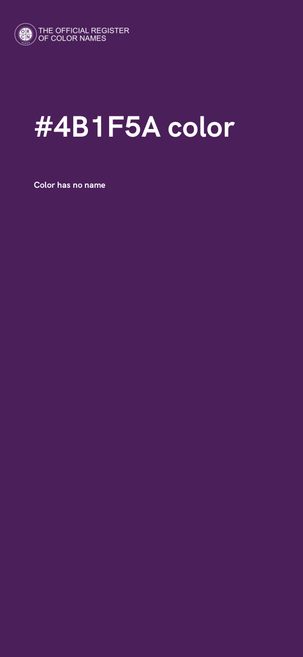 #4B1F5A color image