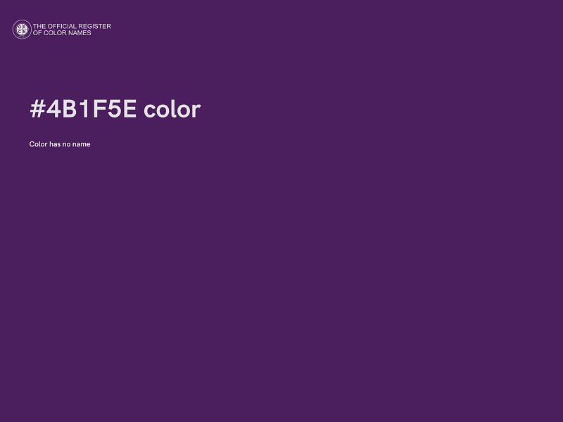 #4B1F5E color image