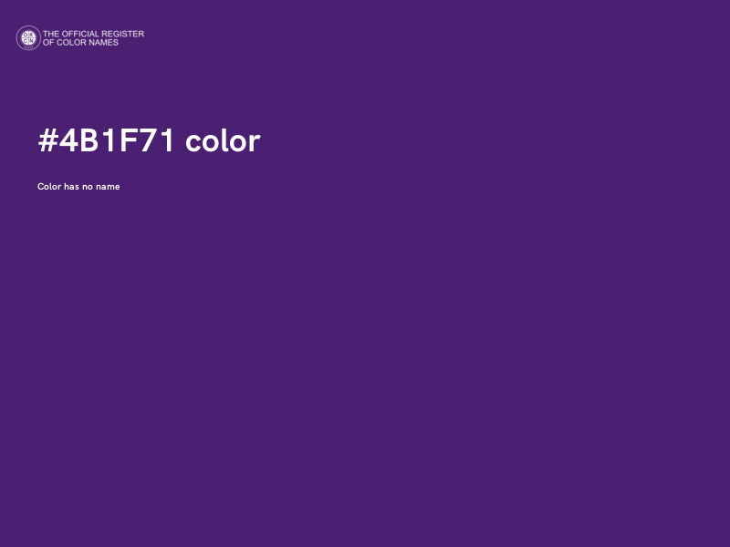 #4B1F71 color image