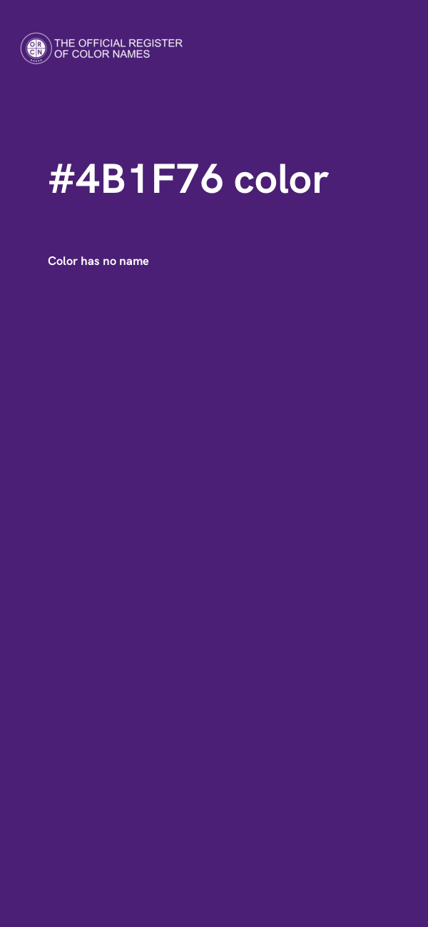 #4B1F76 color image