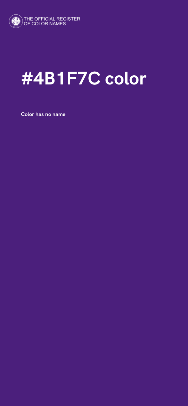 #4B1F7C color image