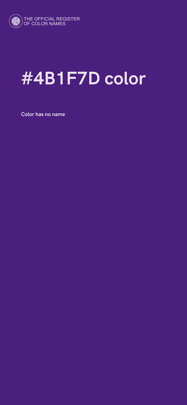 #4B1F7D color image