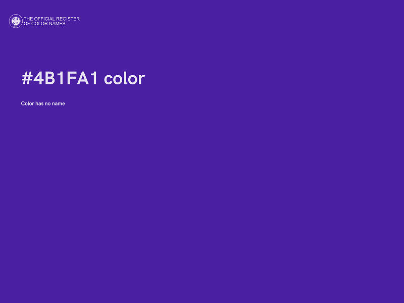 #4B1FA1 color image