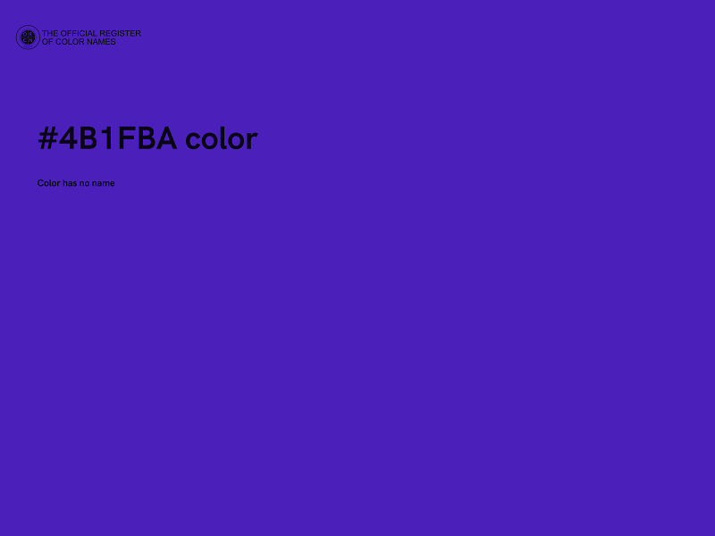 #4B1FBA color image