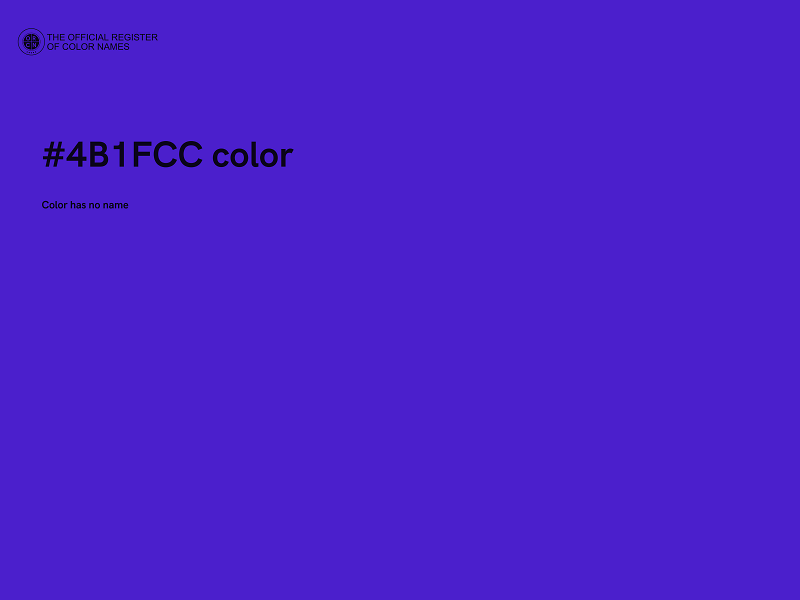 #4B1FCC color image